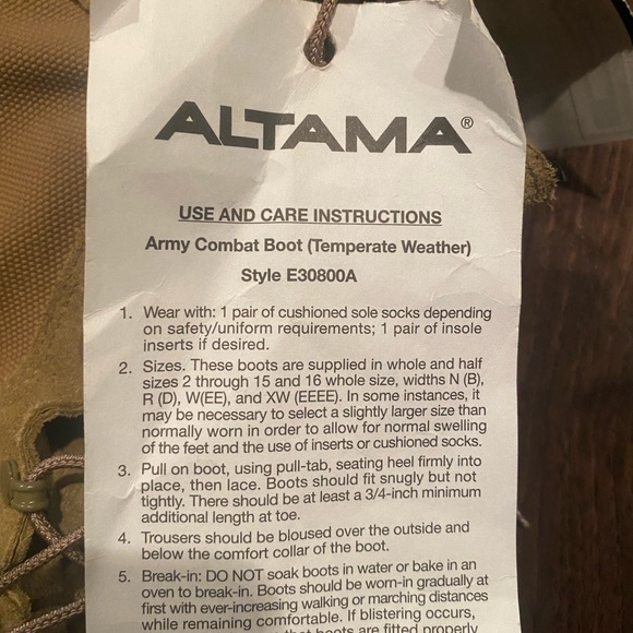 Altama Titan temperate weather combat boot - Picture 6 of 6